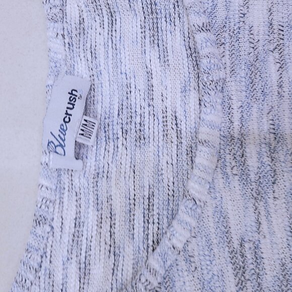 Ice Blue Ribbed Button Summer Knit - Picture 7 of 7